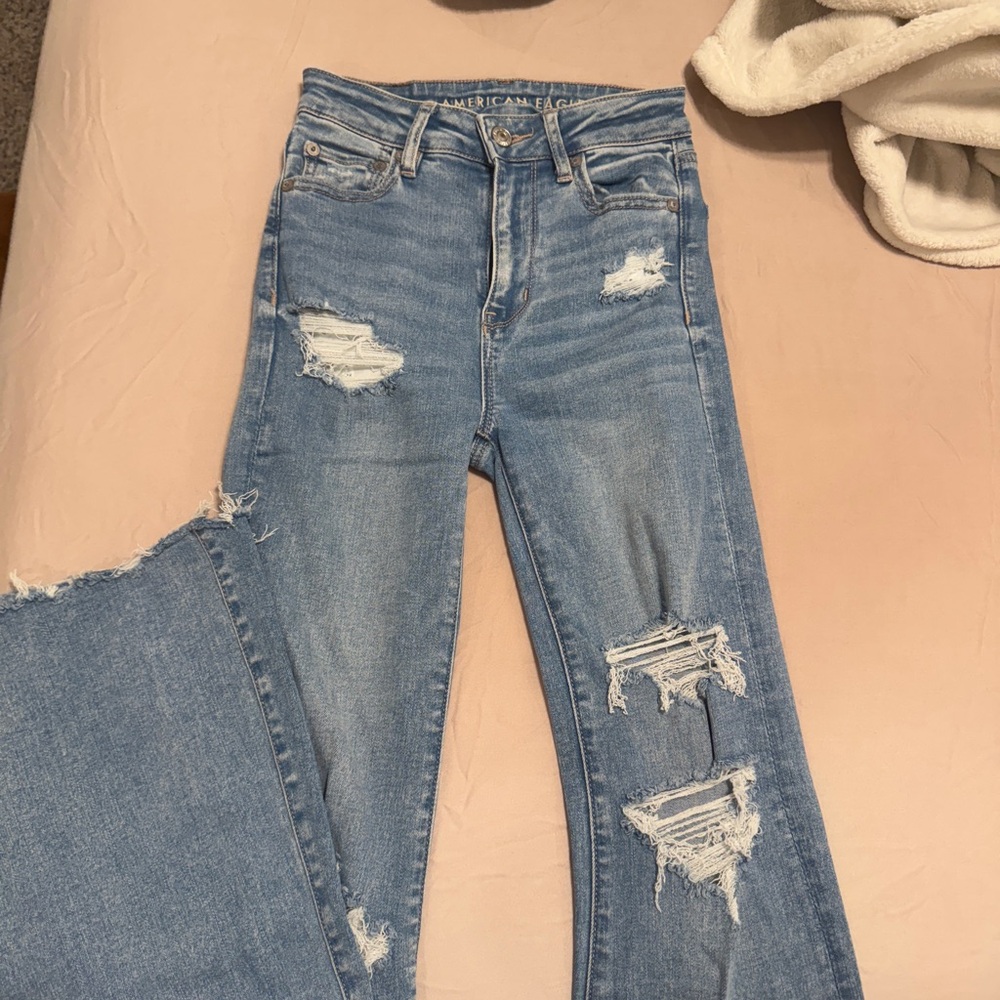American Eagle Outfitters Super hi-rise Flare